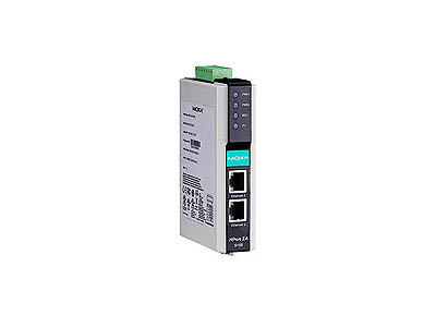 NPort IA-5150I-S-SC - 1-port RS-232/422/485 serial device server with 2 KV isolation, 100M Single mode Fiber, SC connector by MOXA